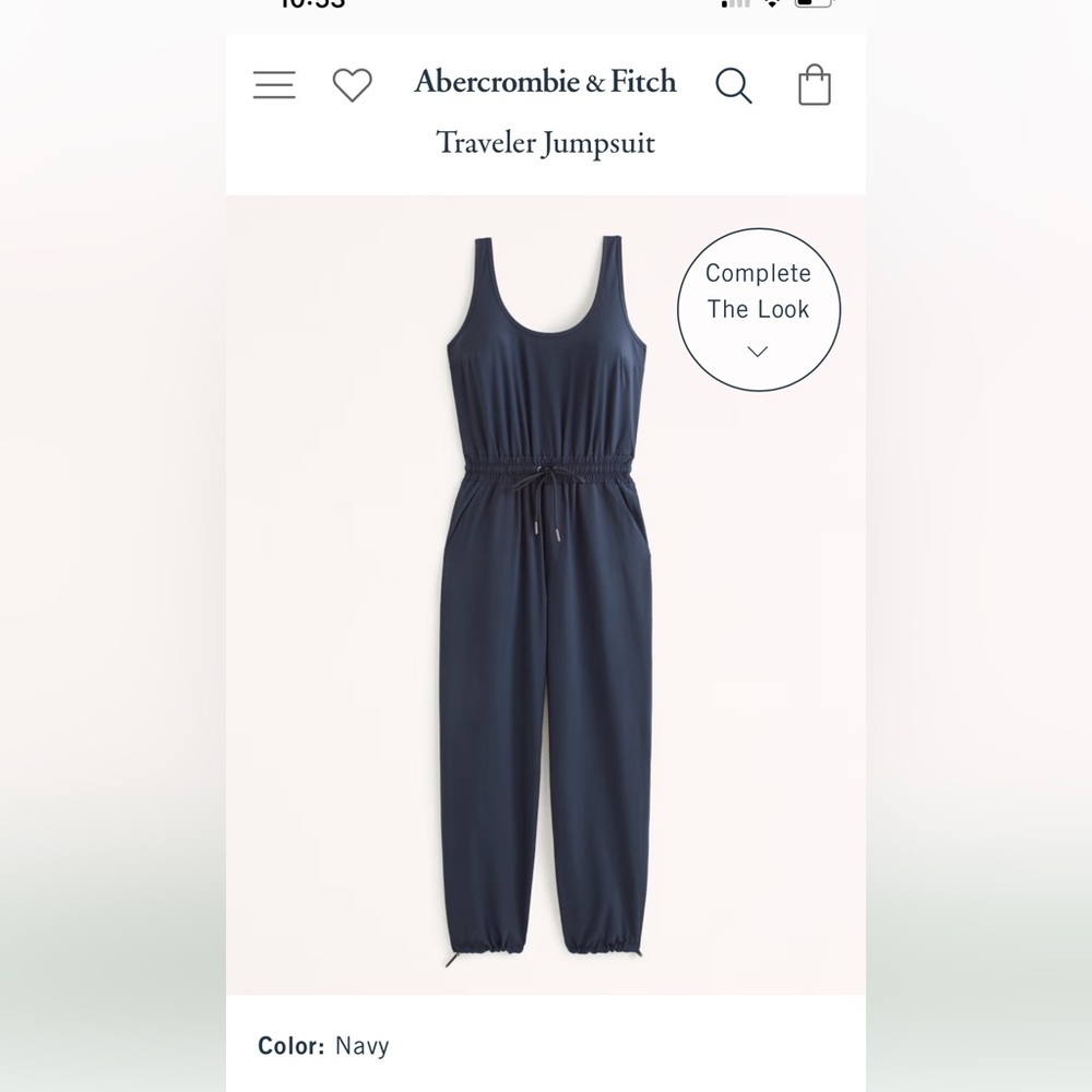 A & F Traveler Jumpsuit- MP Navy